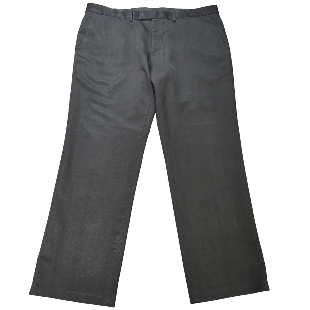 Kenneth Cole Reaction Flat Front Dress Pants Men's Size‎ 42x32 Black
